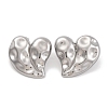 Non-Tarnish 304 Stainless Steel Stud Earrings EJEW-H013-37P-1