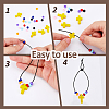 DIY Cross & Rondelle Wood & Acrylic Bracelets Making Kits DIY-FH0007-59-3