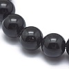 Synthetic Black Stone Bead Stretch Bracelets X-BJEW-K212-A-032-3