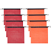 8Pcs 2 Colors PVC Mesh Safety Flags with Hook AJEW-OC0013-31-1