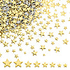 1200Pcs 4 Styles Aluminum Hotfix Iron On Star Studs FIND-NB0006-17G-1