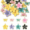 20Pcs 2 Styles Rack Plating Alloy Enamel Pendants ENAM-YW0005-69-1