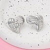 304 Stainless Steel Stud Earrings for Women EJEW-K306-03P-3