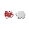 304 Stainless Steel Red Enamel Charms STAS-M102-63P-2