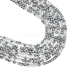 Beebeecraft 8 Strands Transperant Electroplate Glass Beads Strands GLAA-BBC0001-04B-1
