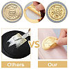 Plastic Self Adhesive Gold Foil Embossed Stickers DIY-WH0211-130-3