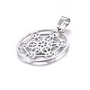 Non-Tarnish 304 Stainless Steel Pendants X-STAS-P209-19P-2