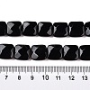 Dyed & Heated Natural Black Agate Beads Strands G-T138-165-5