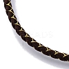 Polyester Cord Braided Bracelet Makings MAK-Z003-01G-30-2