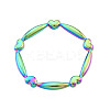 Ion Plating(IP) 201 Stainless Steel Finger Ring for Women RJEW-N038-131M-2