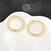 Brass Huggie Hoop Earrings KK-CBA8324-18A-G-1