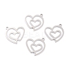 Non-Tarnish 201 Stainless Steel Pendants STAS-K003-03P-1