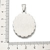 304 Stainless Steel Pendants STAS-Q343-06A-P-3
