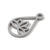 Non-Tarnish 304 Stainless Steel Charms STAS-B062-04P-2