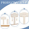1 Set Wooden Earring Display Stands EDIS-BC0001-03-4