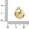 Shell Brass Charms KK-D426-17D-G-3