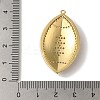 Rack Plating Brass Enamel with Cubic Zirconia Pendant KK-A229-32G-4