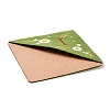 4Pcs Letter Personalized Hand Embroidered Corner Bookmarks JX587I-3