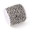 Tarnish Resistant 304 Stainless Steel Ring and Oval Link Chains X-CHS-E023-04P-4