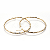 201 Stainless Steel Big Hoop Earrings LS-EJEW-A054-06A-G-2