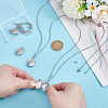 DIY 316 Stainless Steel Locket Pendant Necklaces Making Kits NJEW-HY0001-04A-3