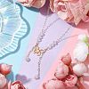 Brass and 304 Stainless Steel Necklaces NJEW-JN04877-2