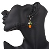 Handmade Glass Seed Beads Apple Dangle Earrings EJEW-MZ00575-04-3