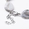 Acrylic Imitation Gemstone Style Beads Bracelets BJEW-JB04684-3