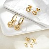 304 Stainless Steel Rhinestone Paw Print Earring Sets EJEW-Z098-24G-2