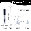 10Pcs DIY Plastic Empty Eyelash Bottle with 4Pcs 2ml Disposable Plastic Dropper with 2Pcs Mini Transparent Plastic Funnel Hopper MRMJ-GF0001-53A-2
