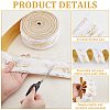 Gold Stamping Single Face Velvet Ribbon OCOR-WH0082-360B-3