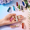 11Pcs 11 Colors Alloy Rhinestone Keychain Findings FIND-BT0001-38B-7