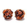 Halloween Theme Polymer Clay Rhinestone Beads with Resin RESI-Z045-02B-03-1
