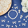 500Pcs 7 Styles ABS Plastic Imitation Pearl Beads MACR-SP0001-98-3