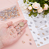 100Pcs 20 Styles Alloy Cubic Zirconia Charms ZIRC-HS0001-09-3