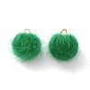 Faux Mink Fur Covered Pendants DIY-WH0401-92C-2