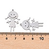 201 Stainless Steel Pendants STAS-I364-11P-3