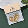 SHEGRACE Brass Hoop Earrings Findings XGR0157G-87G-6