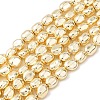 Electroplate Non-magnetic Synthetic Hematite Beads Strands G-L485-17A-G-1
