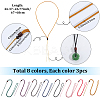 24Pcs 8 Styles Nylon Cord Necklace Makings NJEW-SC0001-43-2