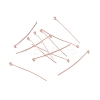 Brass Ball Head Pins KK-WH0058-02C-RG-3
