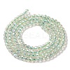 Electroplate Transparent Glass Beads Strands LS-GLAA-H021-01B-FR07-4