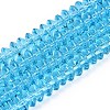 Transparent Glass Beads Strands GLAA-Q113-02A-A07-1