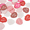 30Pcs 6 Colors Valentine's Day Opaque Acrylic Pendants SACR-BT0001-03-3