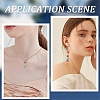 10Pcs Glass Wishing Bottle Pendant Decorations GLAA-YW0005-08-6