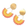 304 Stainless Steel Stud Earrings EJEW-MZ00755-01-4