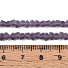 Frosted Transparent Glass Beads X1-GLAA-N016-4mm-02-4