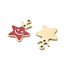 304 Stainless Steel Enamel Charms STAS-M111-17G-2