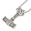 Alloy Pendant Necklace LS-NJEW-B103-01AS-03-1