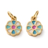 Ion Plating(IP) 304 Stainless Steel Enamel Charms STAS-Q333-08G-01-1